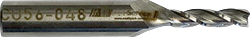 Fräser mit zylindrischem Schaft, 3 Zähne, Ilco-Orion