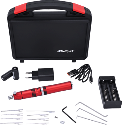 Grimaldello elettrico Artemis Set completo – Il nostro piccolo - Rosso vivo- 12651